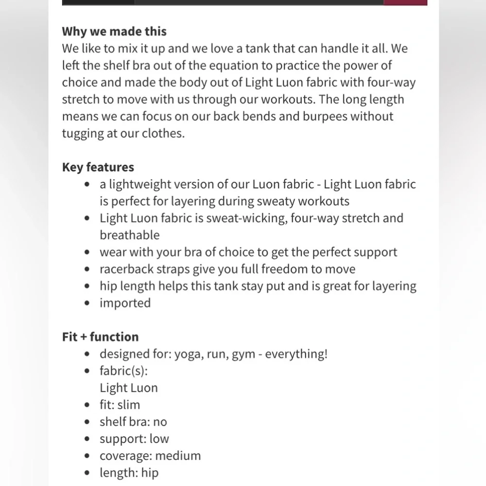 Lululemon Cool Racerback - Picture 7 of 9